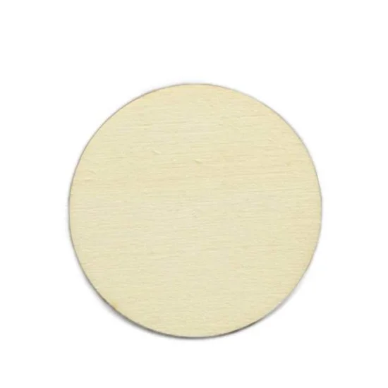 Base madeira branca redonda (5cm)