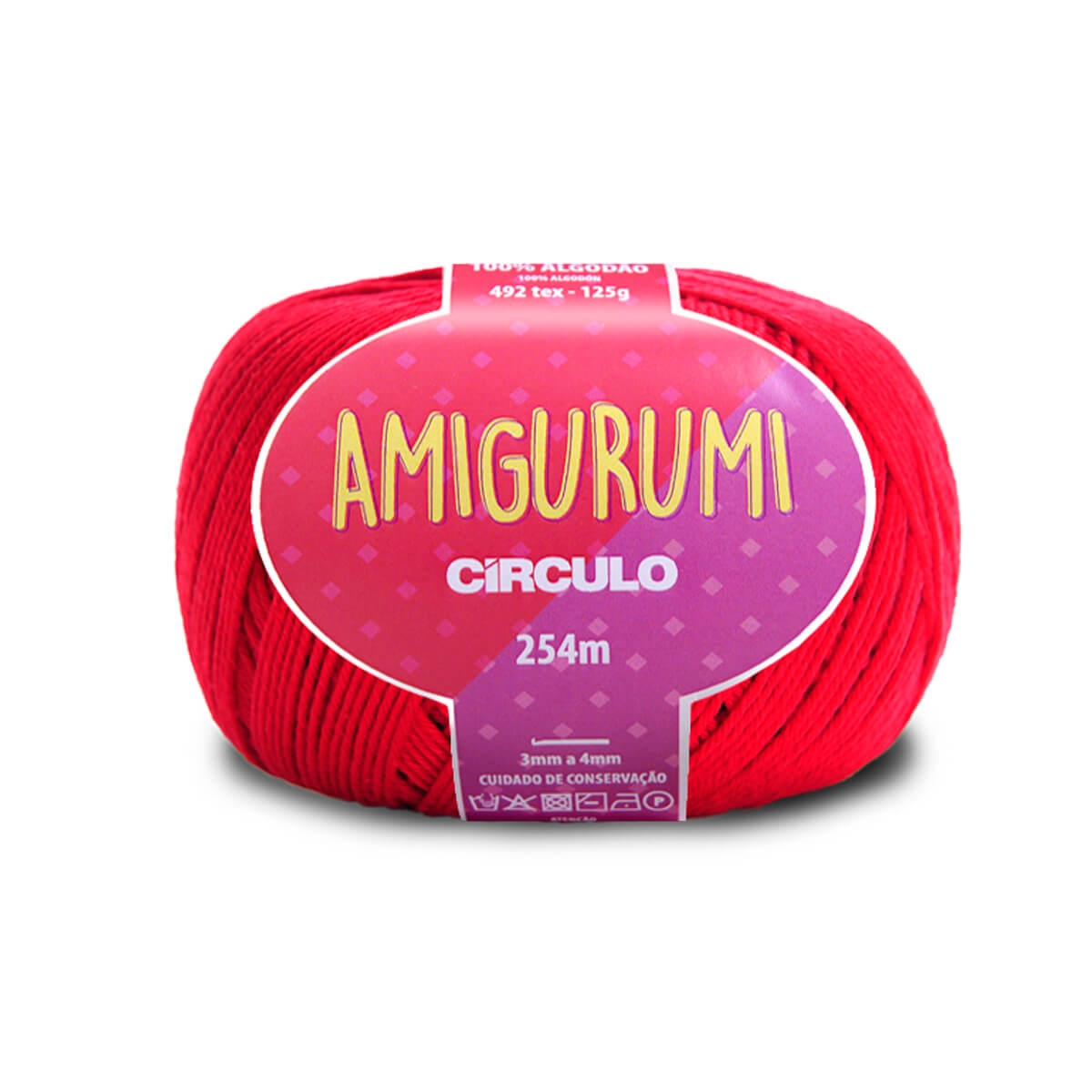 Linha Amigurumi Círculo 3402 (Vermelho Círculo)