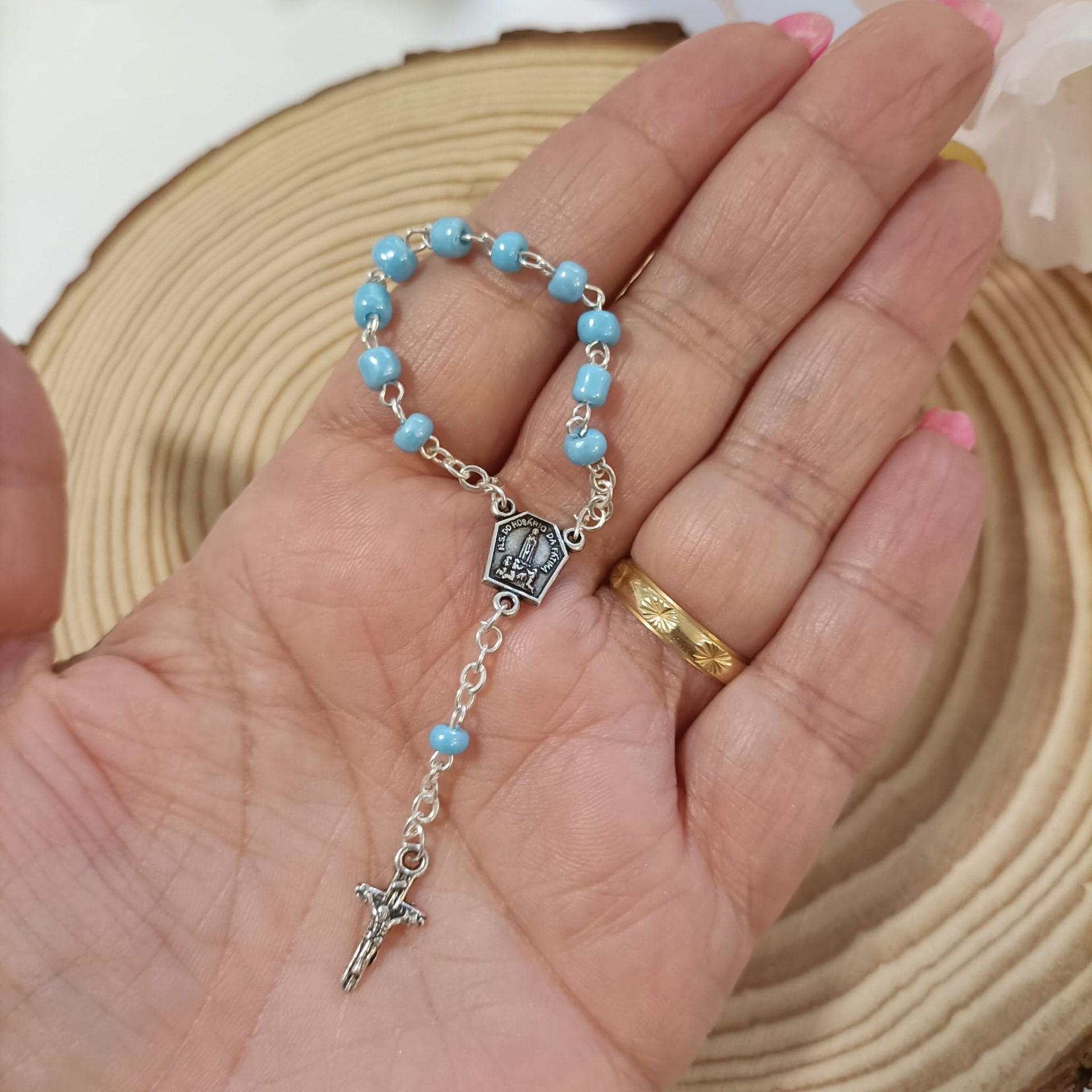 Mini Dezena Perola Azul