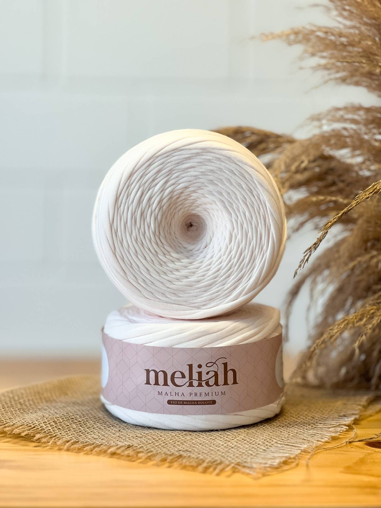 Fio de Malha Premium Meliah 35mm - Champanhe