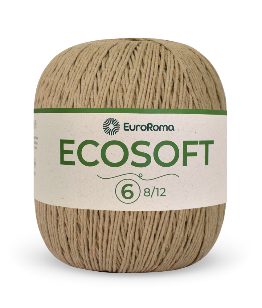 Barbante Ecosoft N6 Euroroma  - 1110 (Bege)
