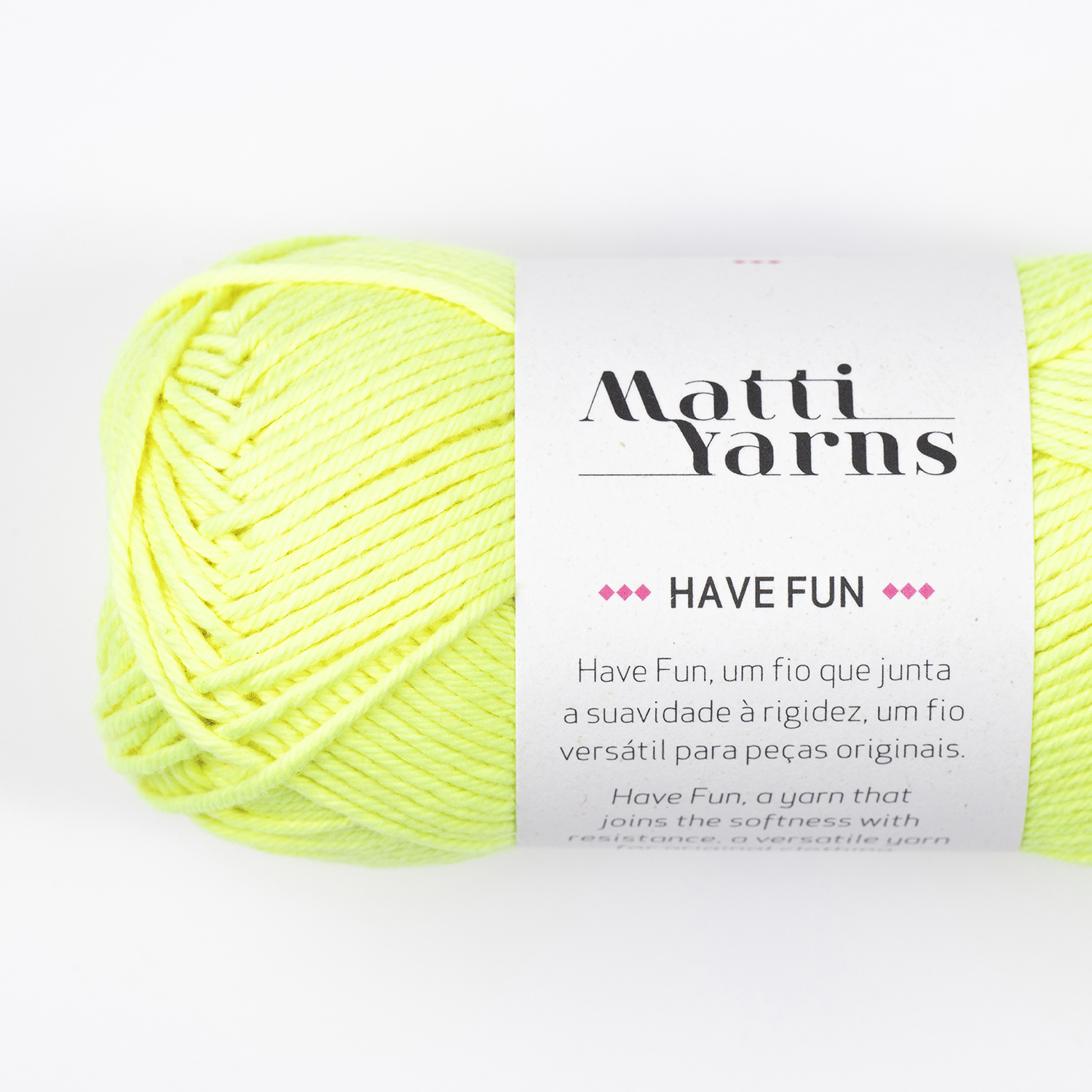 Linha Have Fun (Amigurumi) Matti Yarns 2005 (Amarelo Neon)