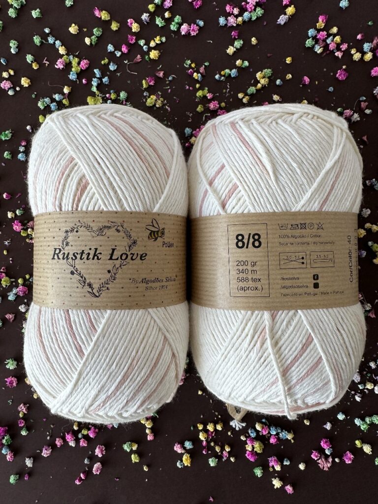 Cor 40 Rustik Love Pollen 200g 8/8 (Meio Branco com Rosa)