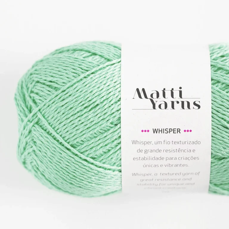Fio Whisper Matti Yarns - Cor 8002 (Verde Agua)