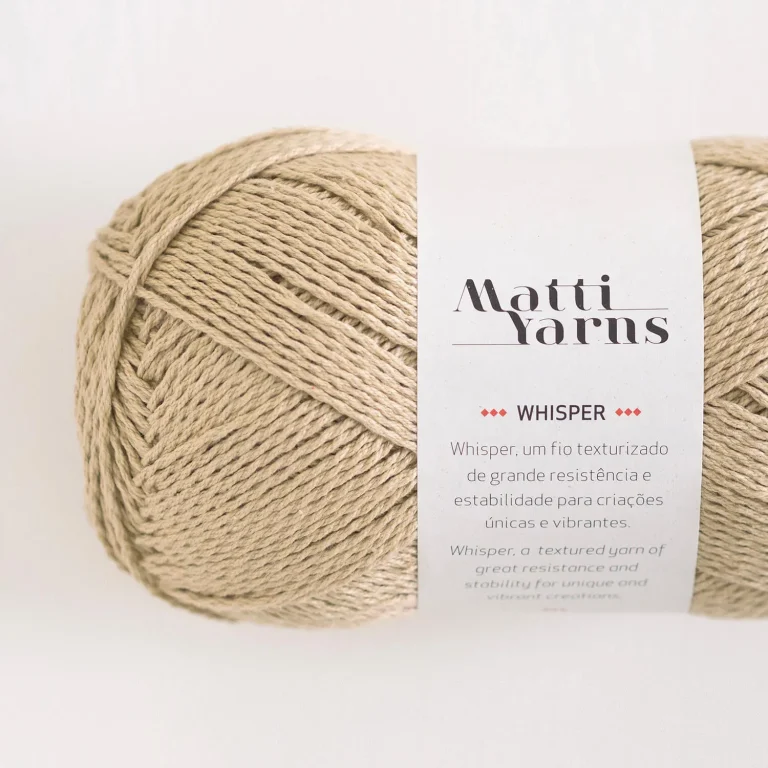 Fio Whisper Matti Yarns - Cor 1003 (Bege)