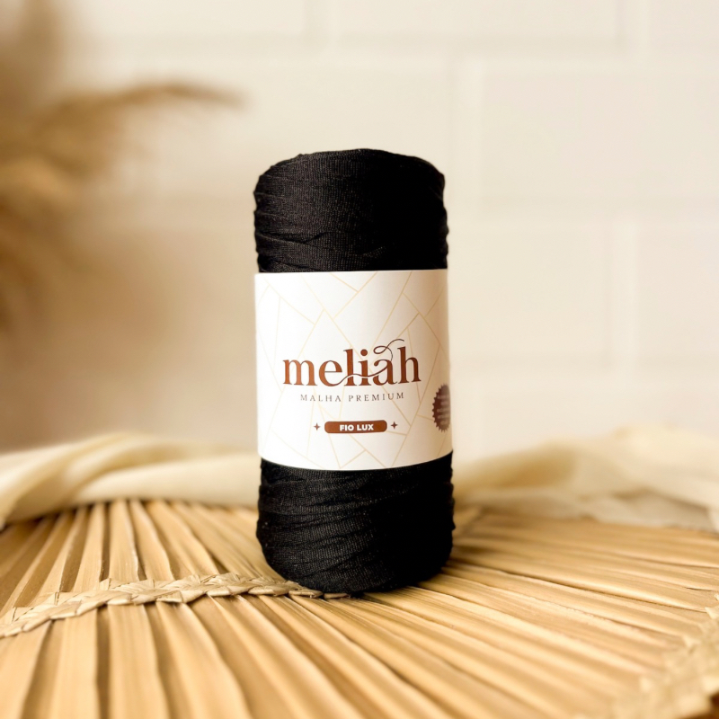 Fio de malha Premium Lux - Cor Preto Metalico