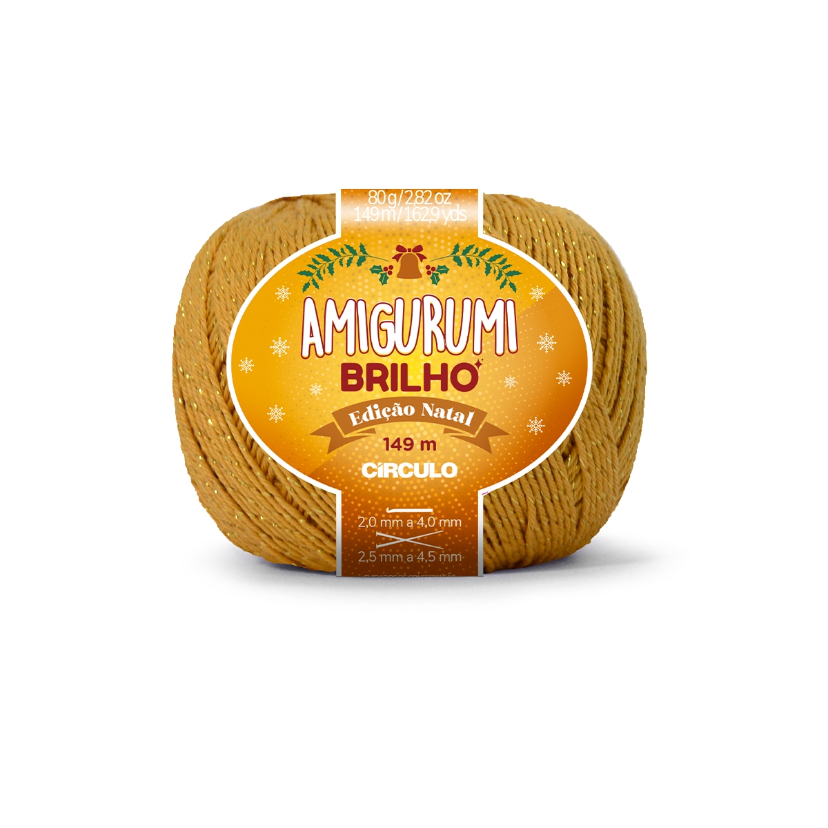 Linha Amigurumi Brilho Círculo 7030 (Mostarda)