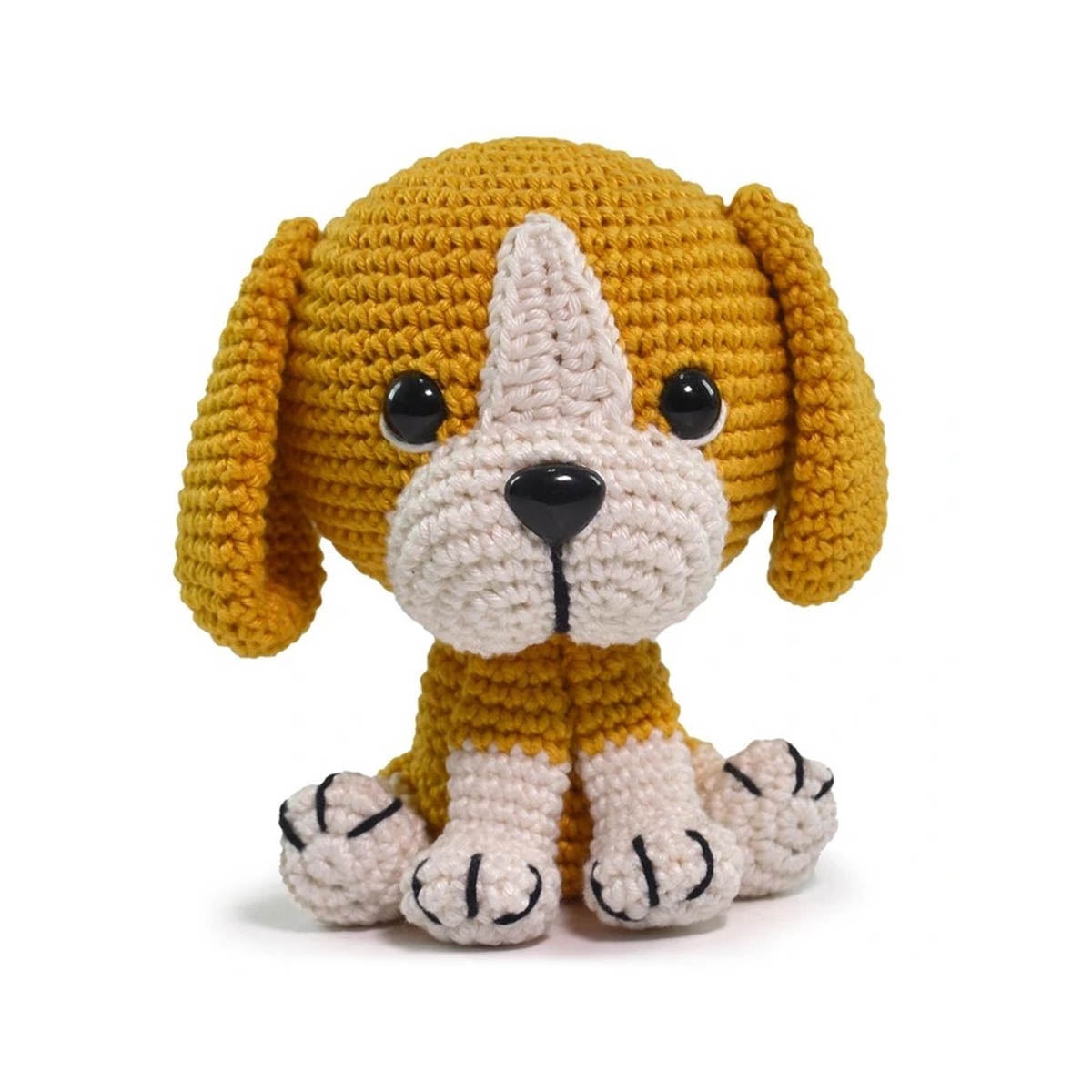 Kit Amigurumi Círculo - Coleção Cães e Gatos-  07 (Caramelo)