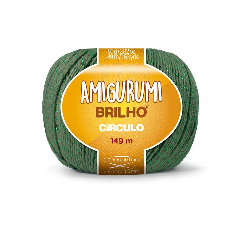 Linha Amigurumi Brilho Círculo 5368 (Militar)