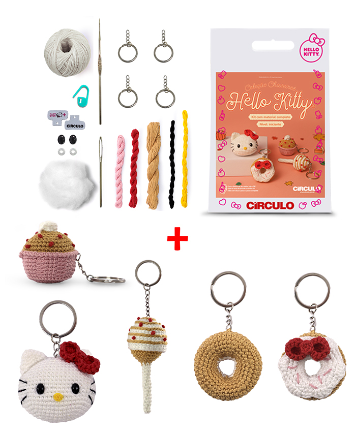 Coleção Chaveirinhos Hello Kitty - Círculo