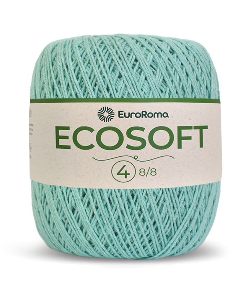 Barbante Ecosoft N4 Euroroma - 800 (Verde Agua Claro)