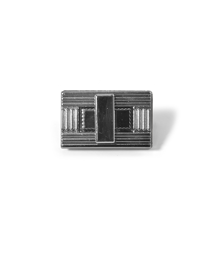 Fecho de Metal Prateado (Círculo) - 1 unidade