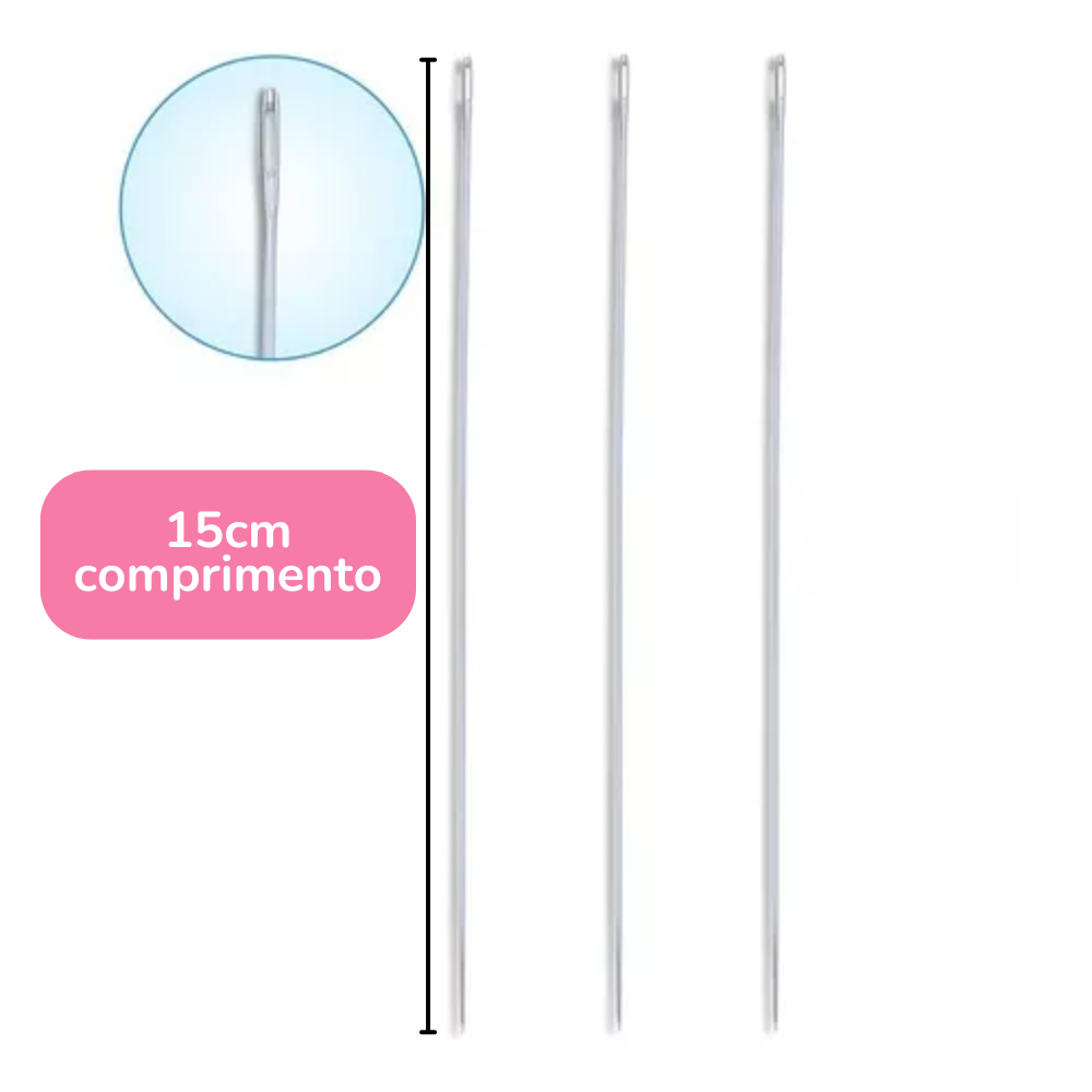 Agulhas de Costura para Bonecas - 3 unidades (15cm)
