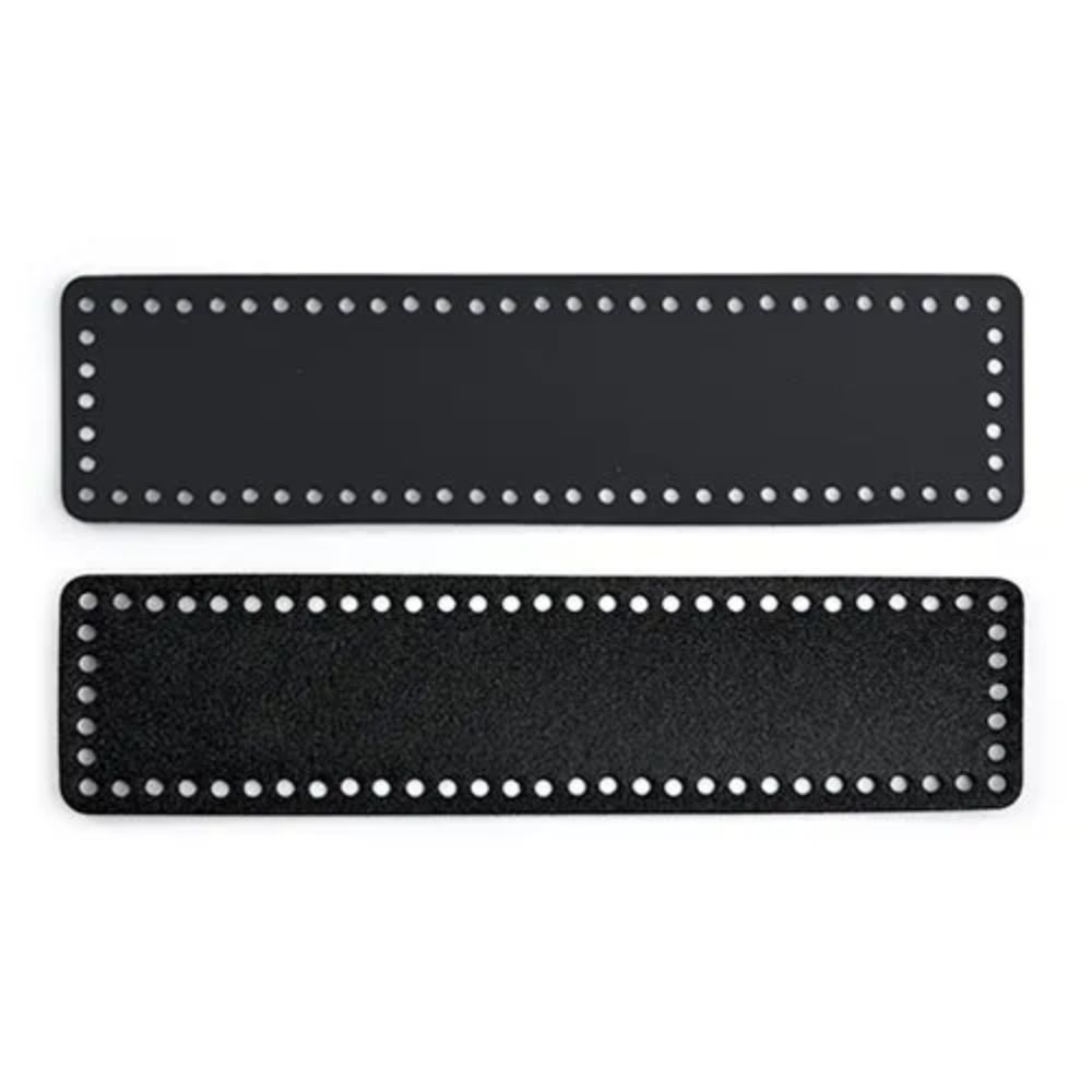 Fundo de Couro Sintético Retangular para Bolsa de Crochê 7,4 X 29 cm - Círculo