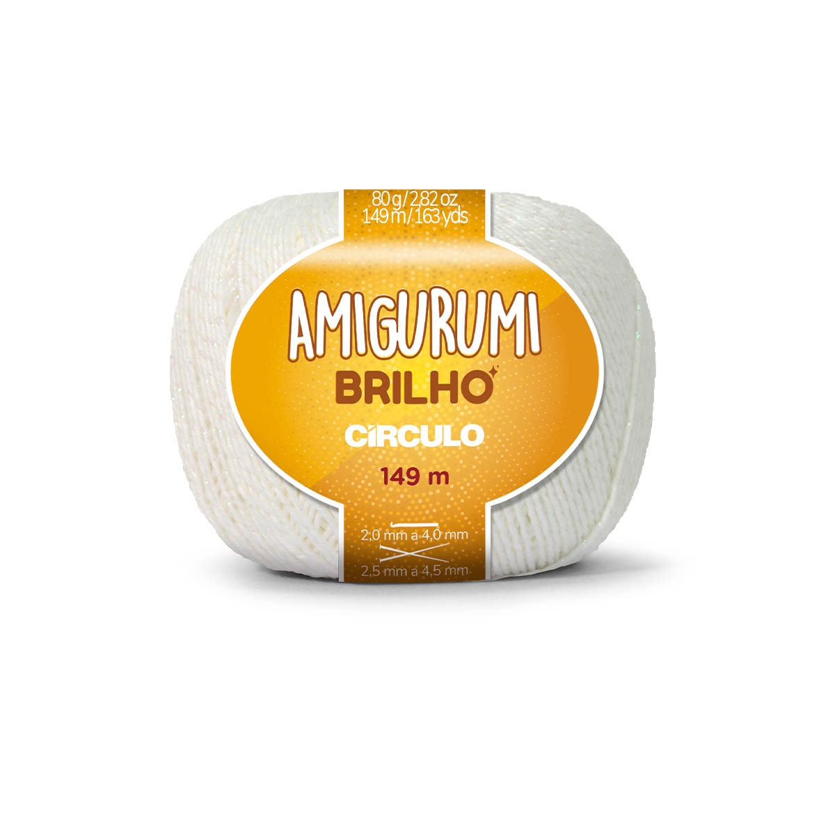 Linha Amigurumi Brilho Círculo 8121 (Floco de Neve)