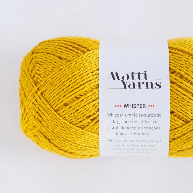 Fio Whisper Matti Yarns - Cor 2003 (Amarelo Monstarda)