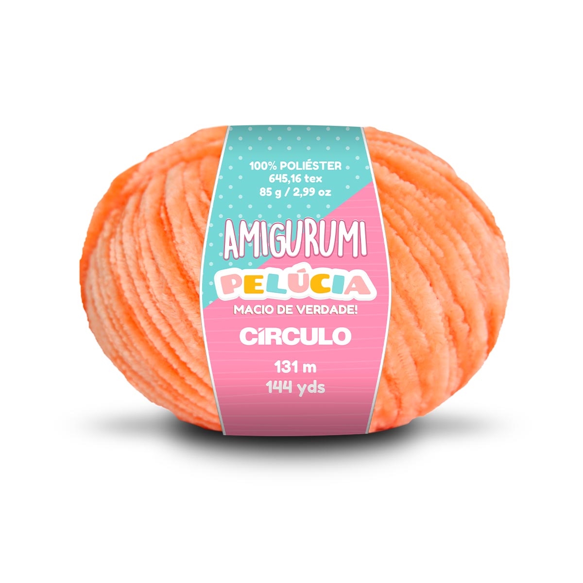 Linha Amigurumi Pelúcia Círculo 4456 (Laranja)