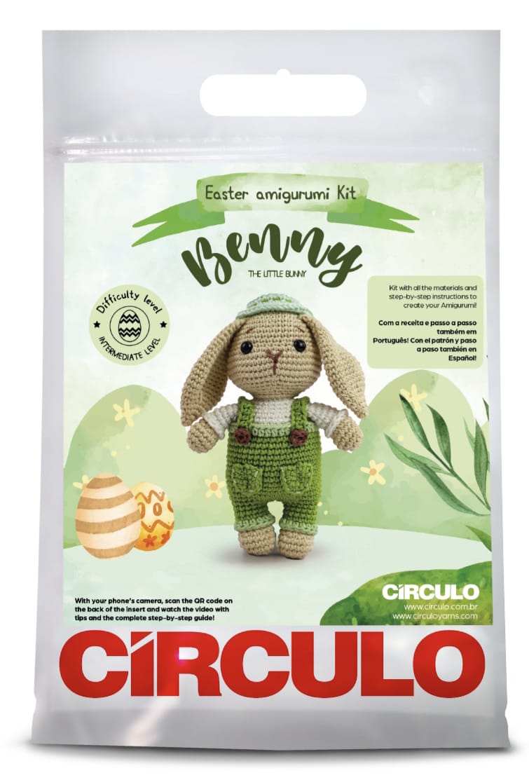 Kit Amigurumi Pàscoa Círculo -  Benny