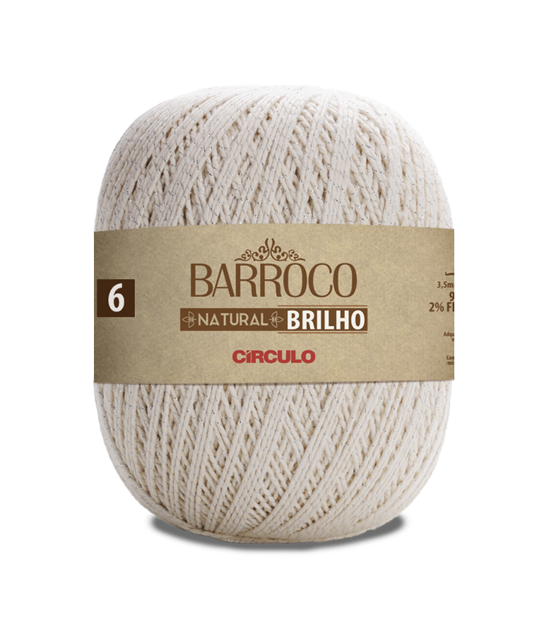 Barroco Natural Brilho N.6 Círculo - (Prata)