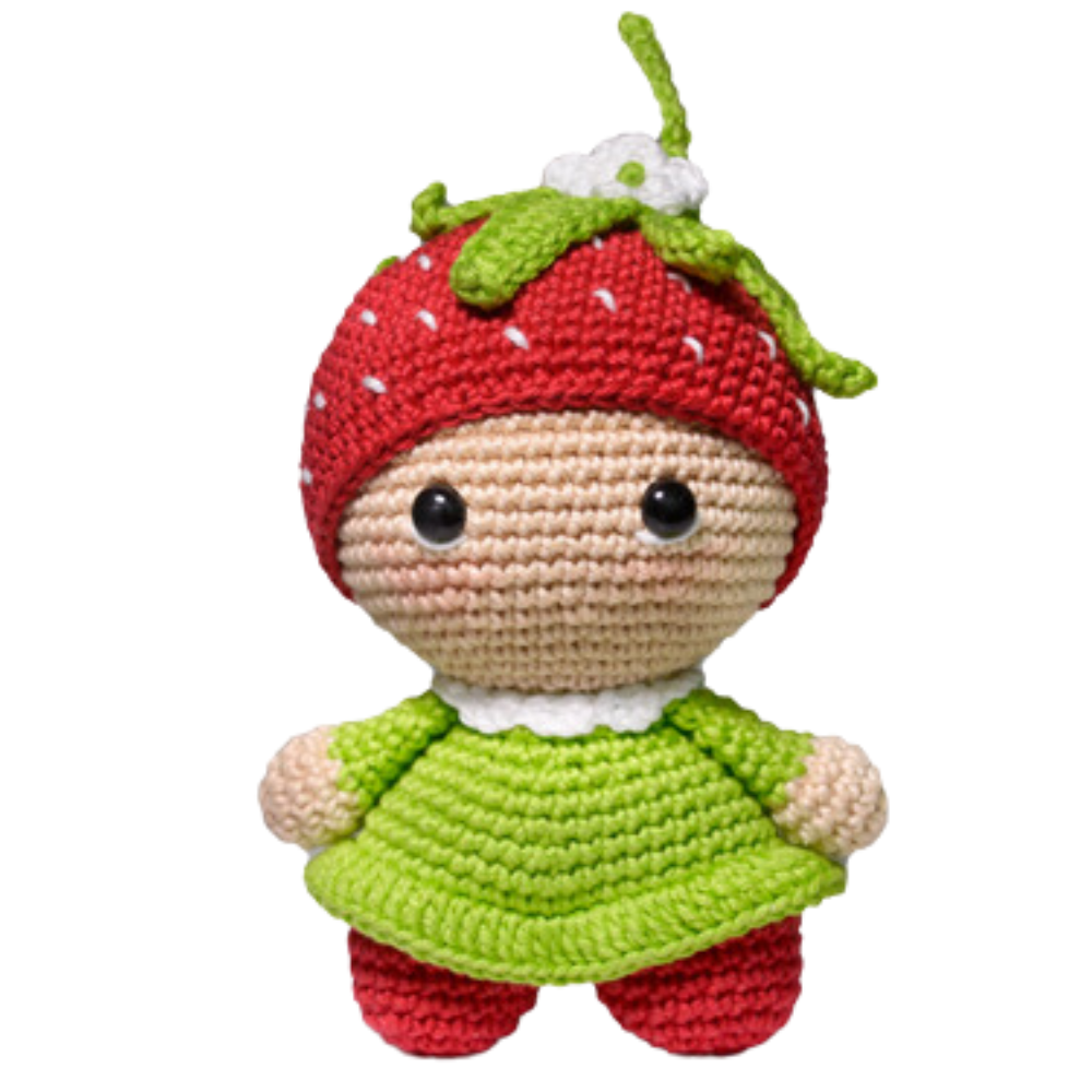 Kit Amigurumi Círculo - Coleção Too Cute Cor 03 – (Morango)