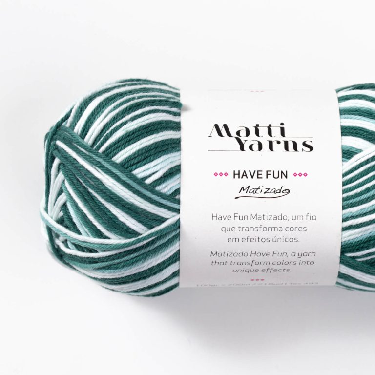 Linha Have Fun - Matizado 003(branco/verde)