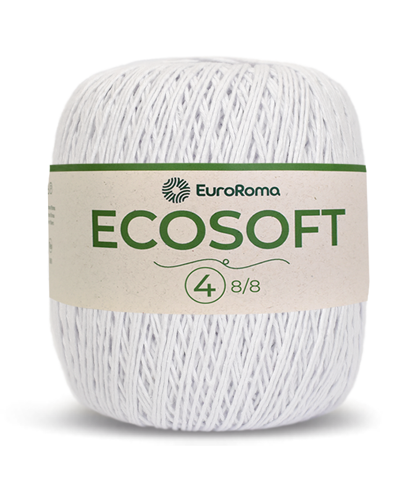 Barbante Ecosoft N4 Euroroma - 200 (Branco)