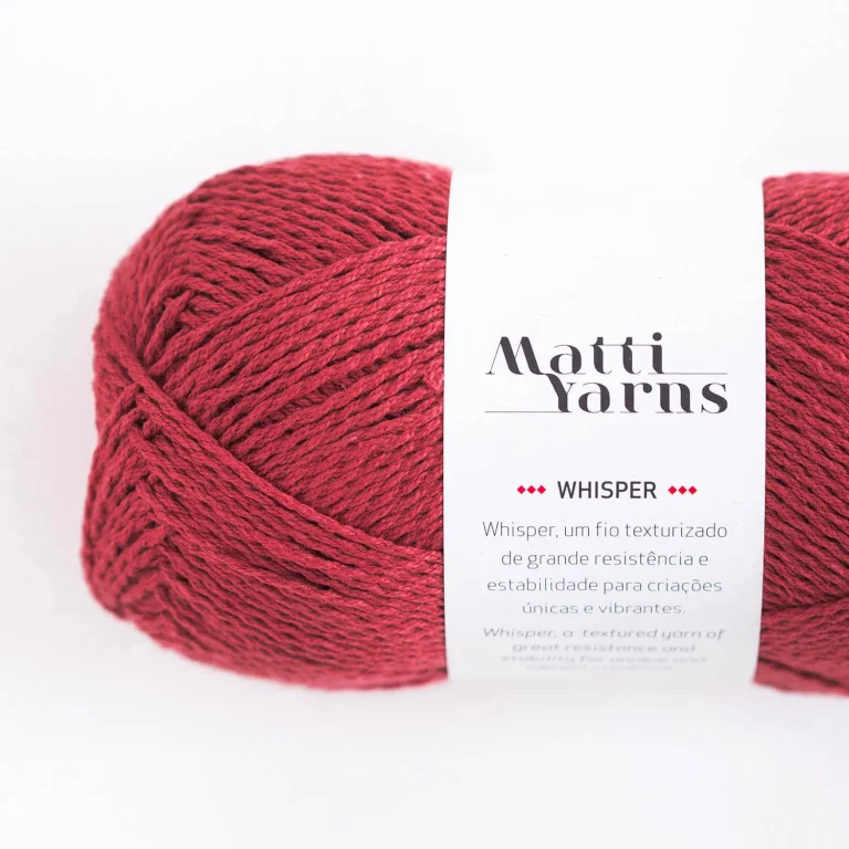Fio Whisper Matti Yarns - Cor 5002 (Escarlate)