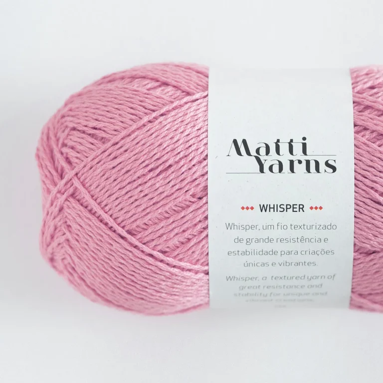 Fio Whisper Matti Yarns - Cor 4001 (Rosa Claro)