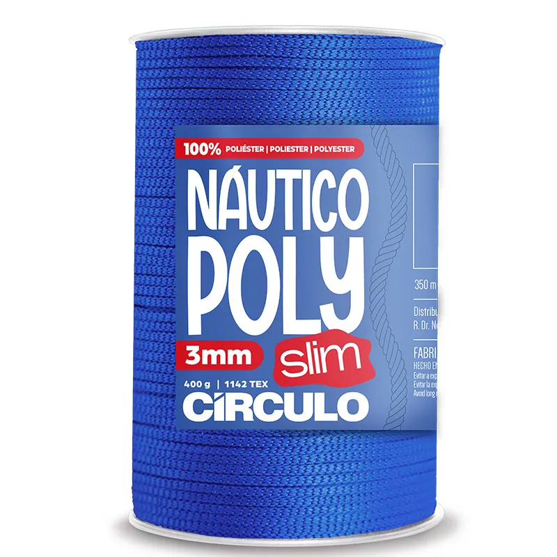 Fio Náutico Poly 3mm 2829 (Azul Bic) - Círculo