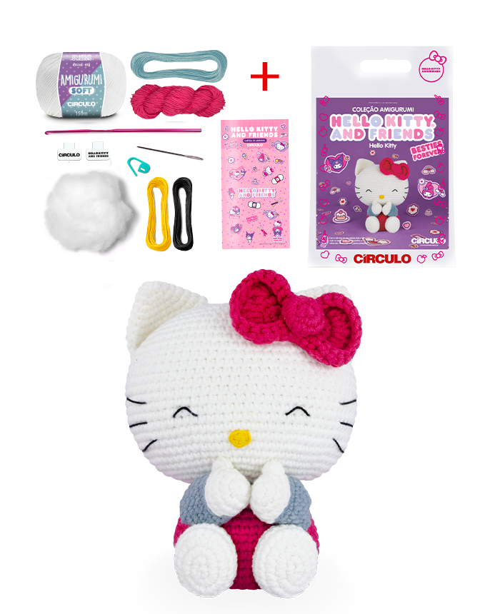 Kit Amigurumi Hello Kitty and Friends (Círculo )- Hello Kitty