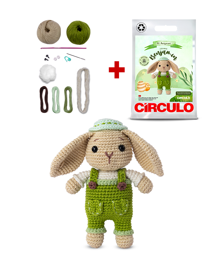 Kit Amigurumi Pàscoa Círculo -  Benny