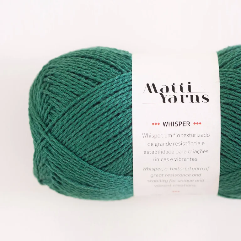 Fio Whisper Matti Yarns - Cor 8008 (Verde Garrafa)