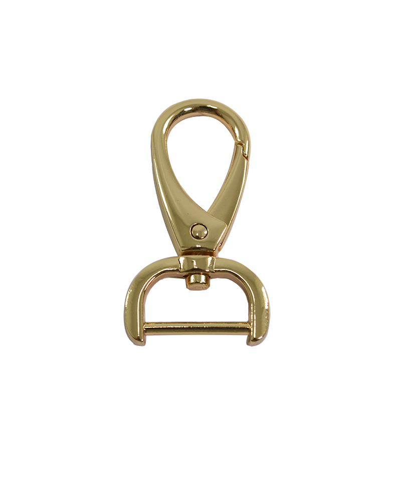 Mosquetão Oval Dourado 5,1 x 2,1cm - 6 Unidades  - Círculo