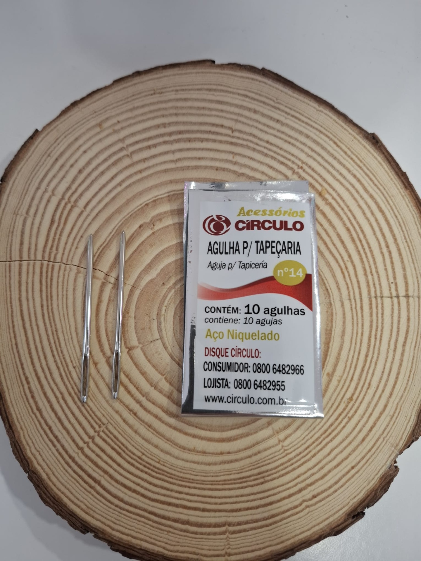 Agulha de tapeçaria N.14- Círculo (Unidade)