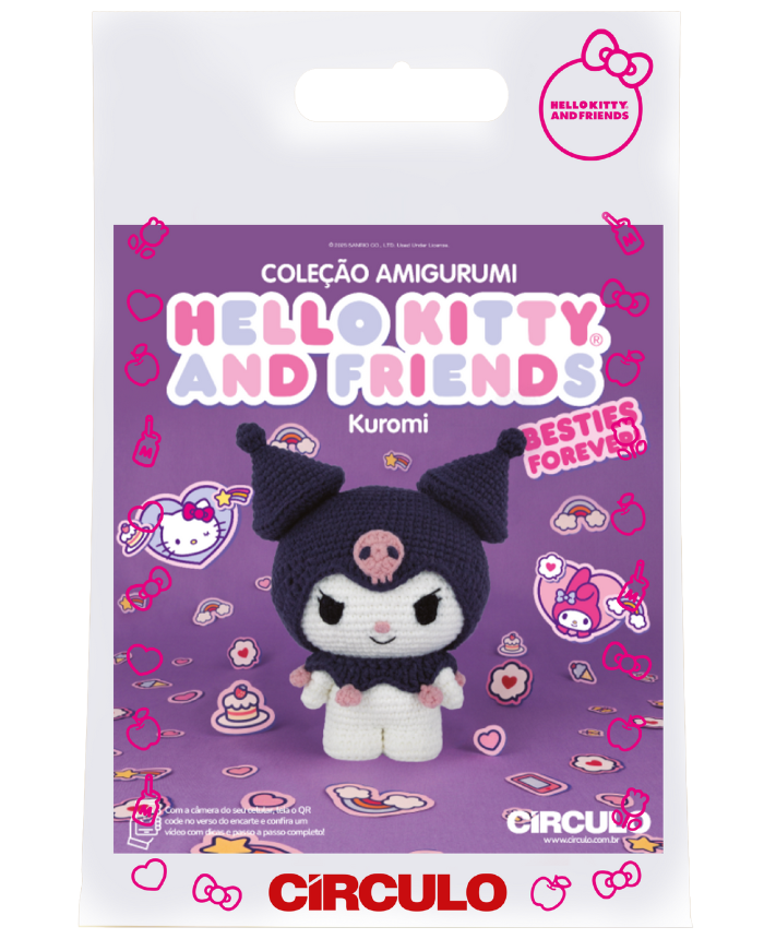 Kit Amigurumi Hello Kitty and Friends (Círculo )- Kuromi