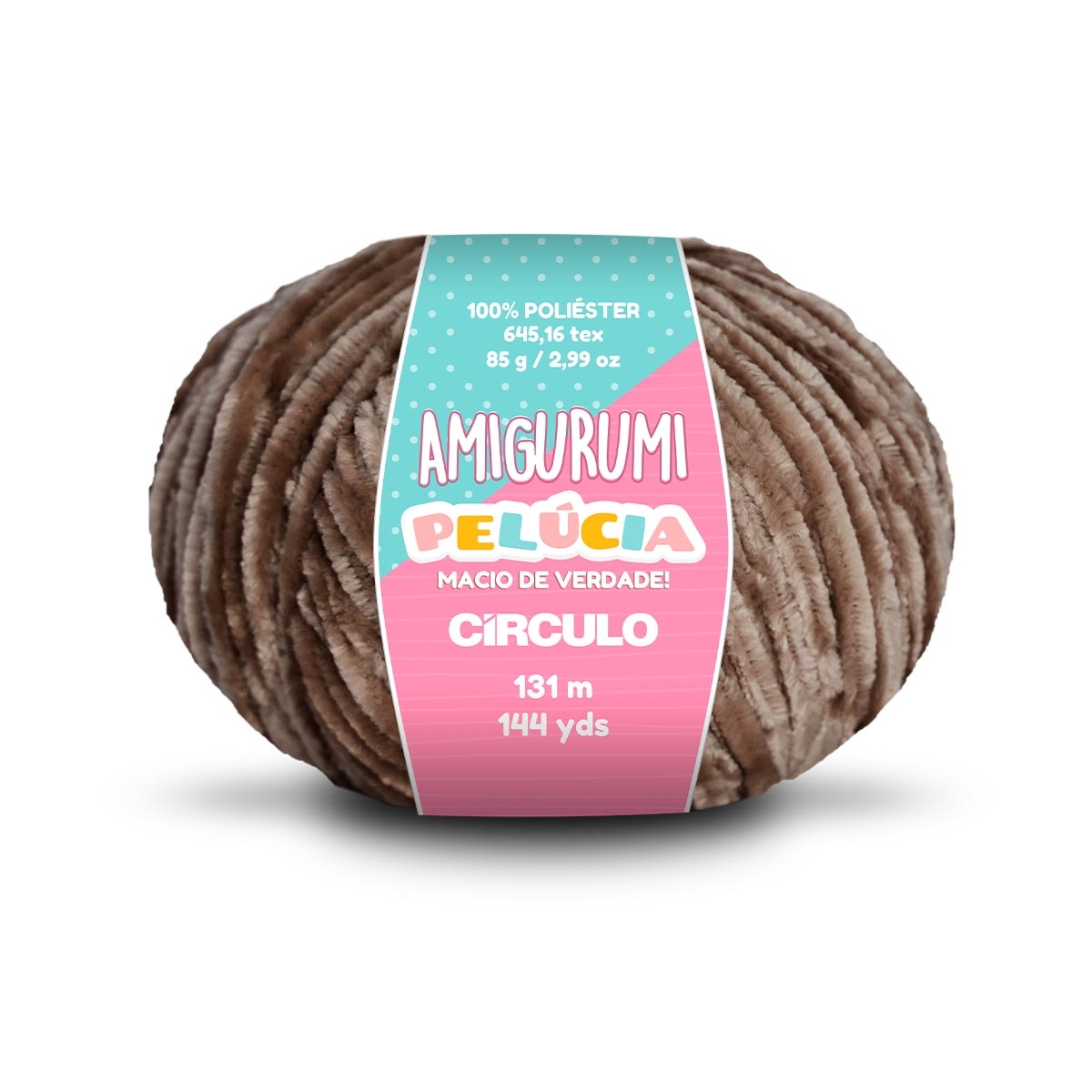Linha Amigurumi Pelúcia Círculo 7541 (Ganache)