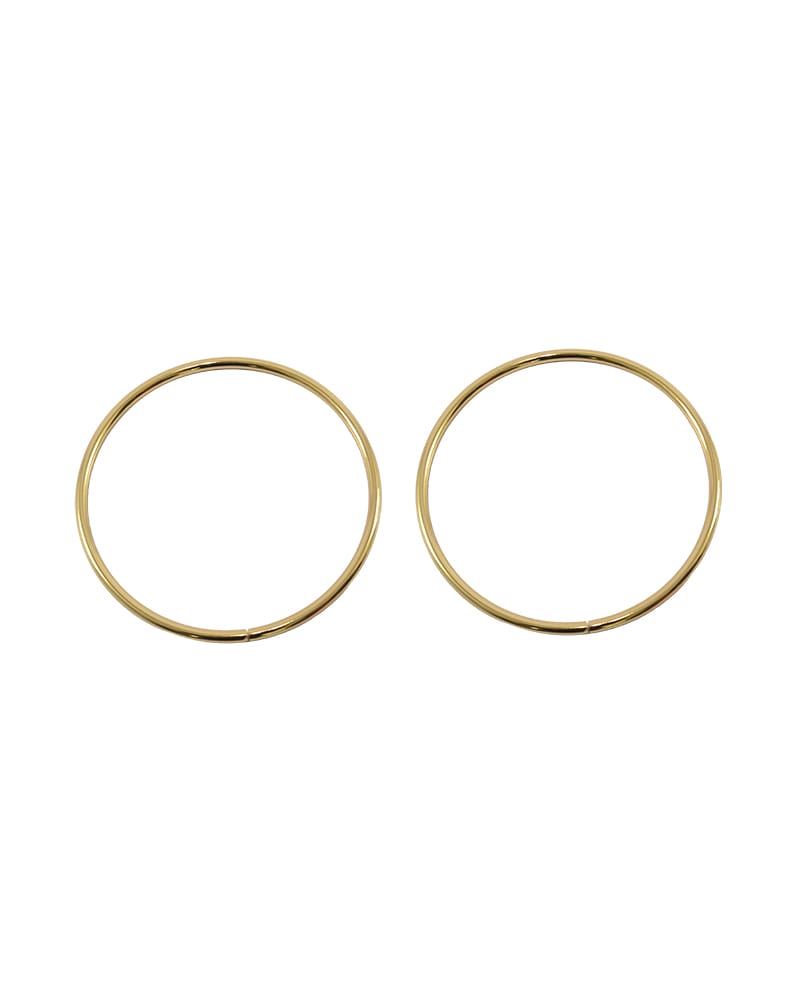 Par de Alças de Metal Redonda para Bolsas 12,5cm(dourada)- Círculo