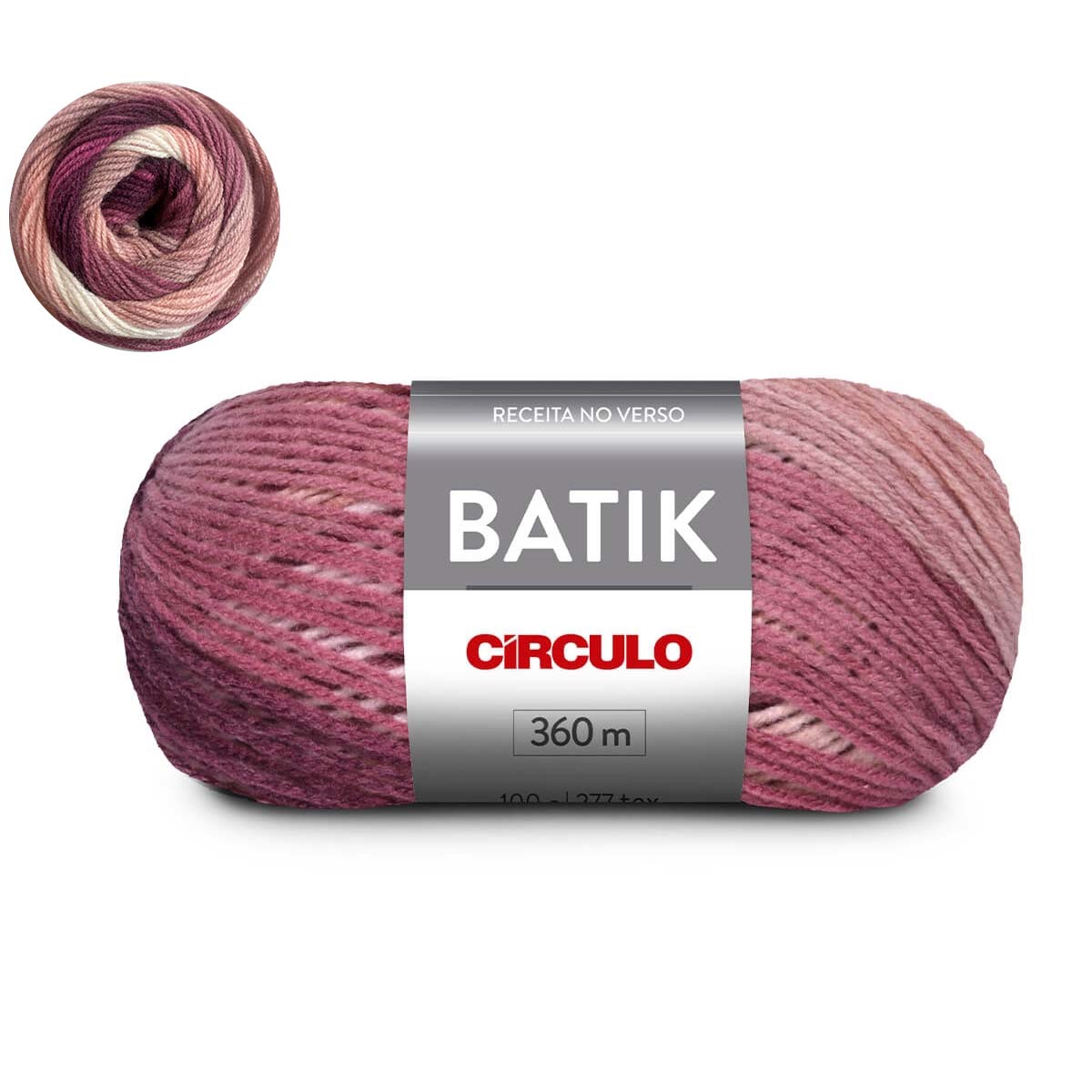 Lã Batik Círculo 9505(Ameixa)