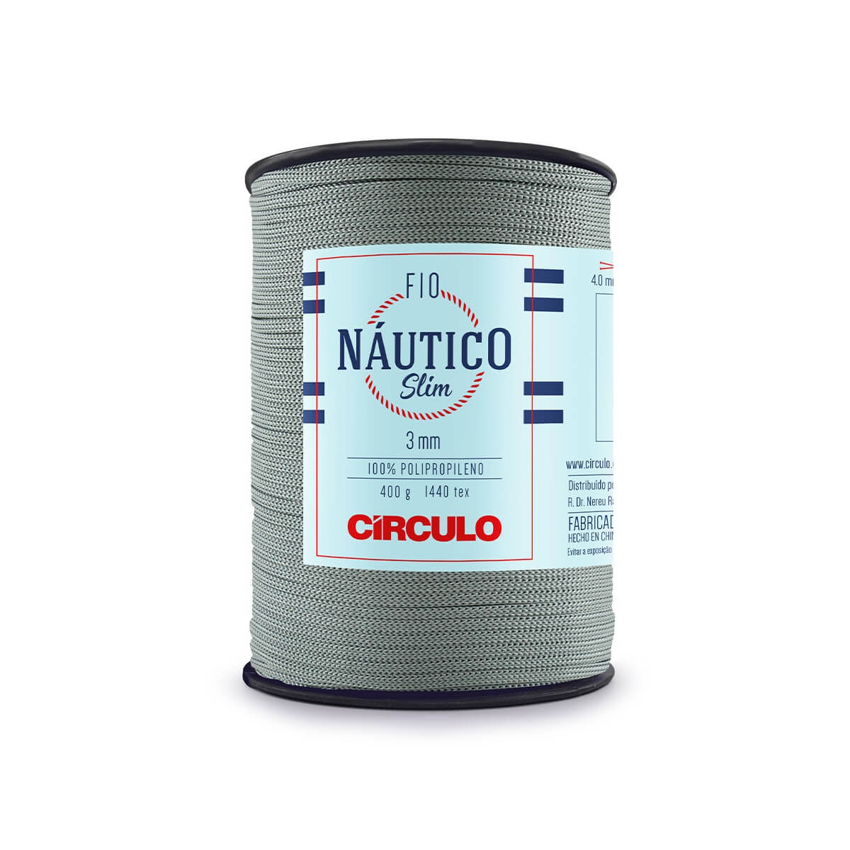 Fio Náutico Slim 3mm  Círculo 8214 (Alumínio)