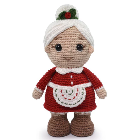 Kit Amigurumi Natal Círculo - Mãe Natal