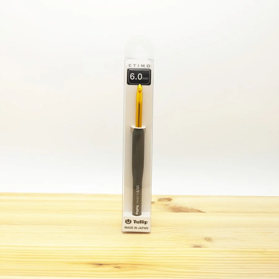 Agulha de Crochet ETIMO Gray Premium Gold - 6,0mm