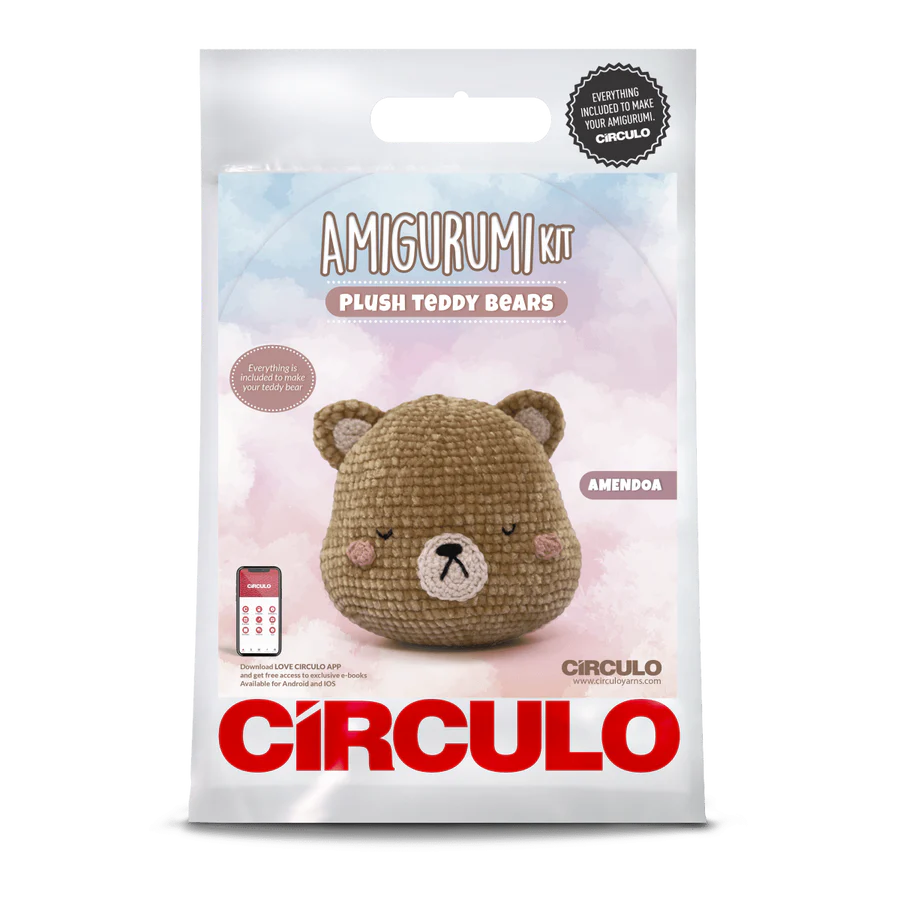 Kit Amigurumi Círculo - Coleção Ursinho Pelucia (Porcelana)