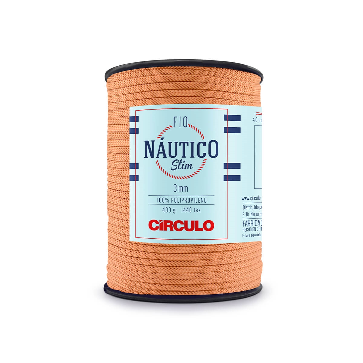 Fio Náutico Slim 3mm  Círculo 7529  (Terracota)