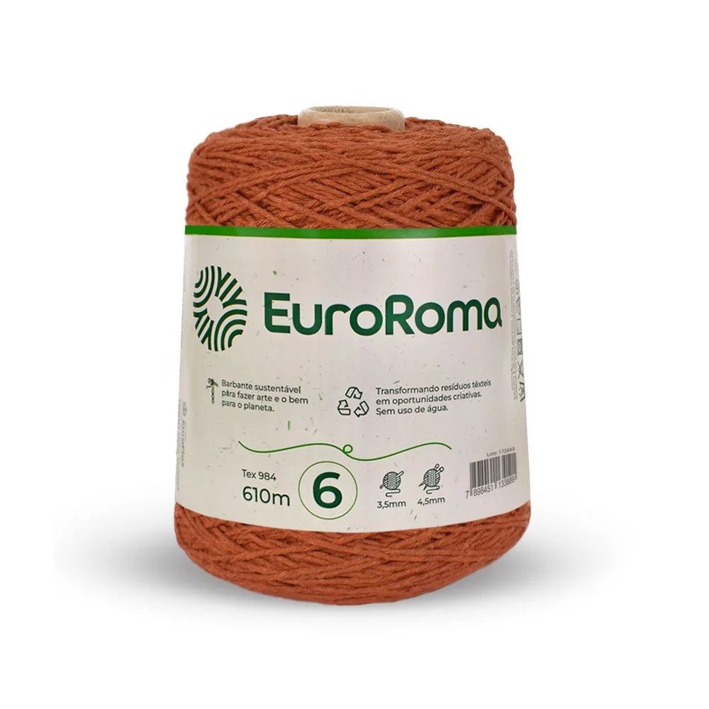 Barbante 6 Euroroma Colorido 600g - Telha