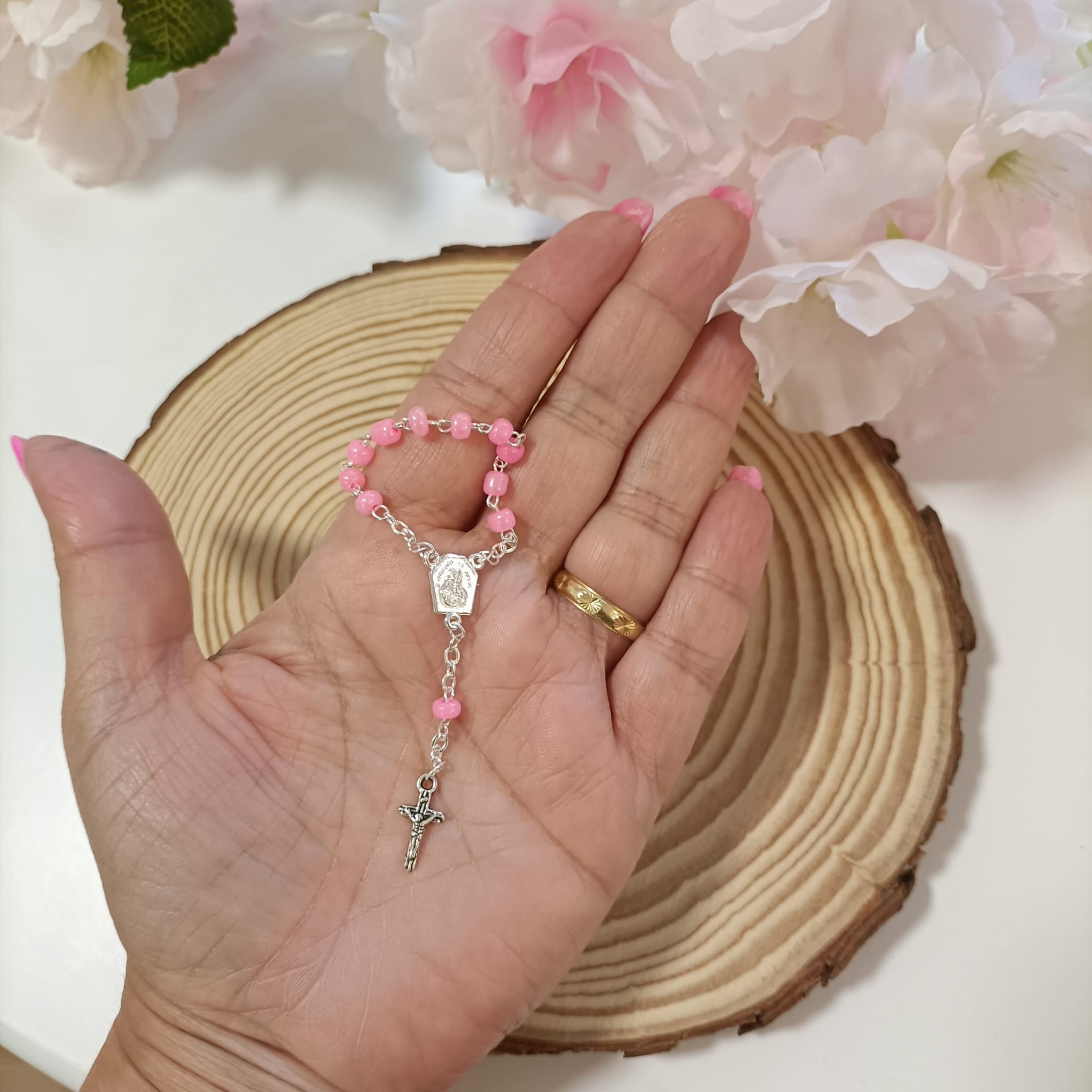 Mini Dezena Perola Rosa