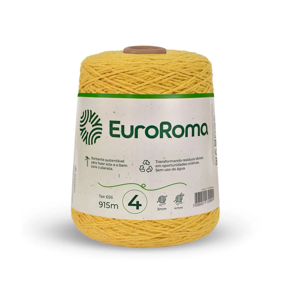 Barbante 4 Euroroma Colorido 600g - Ouro
