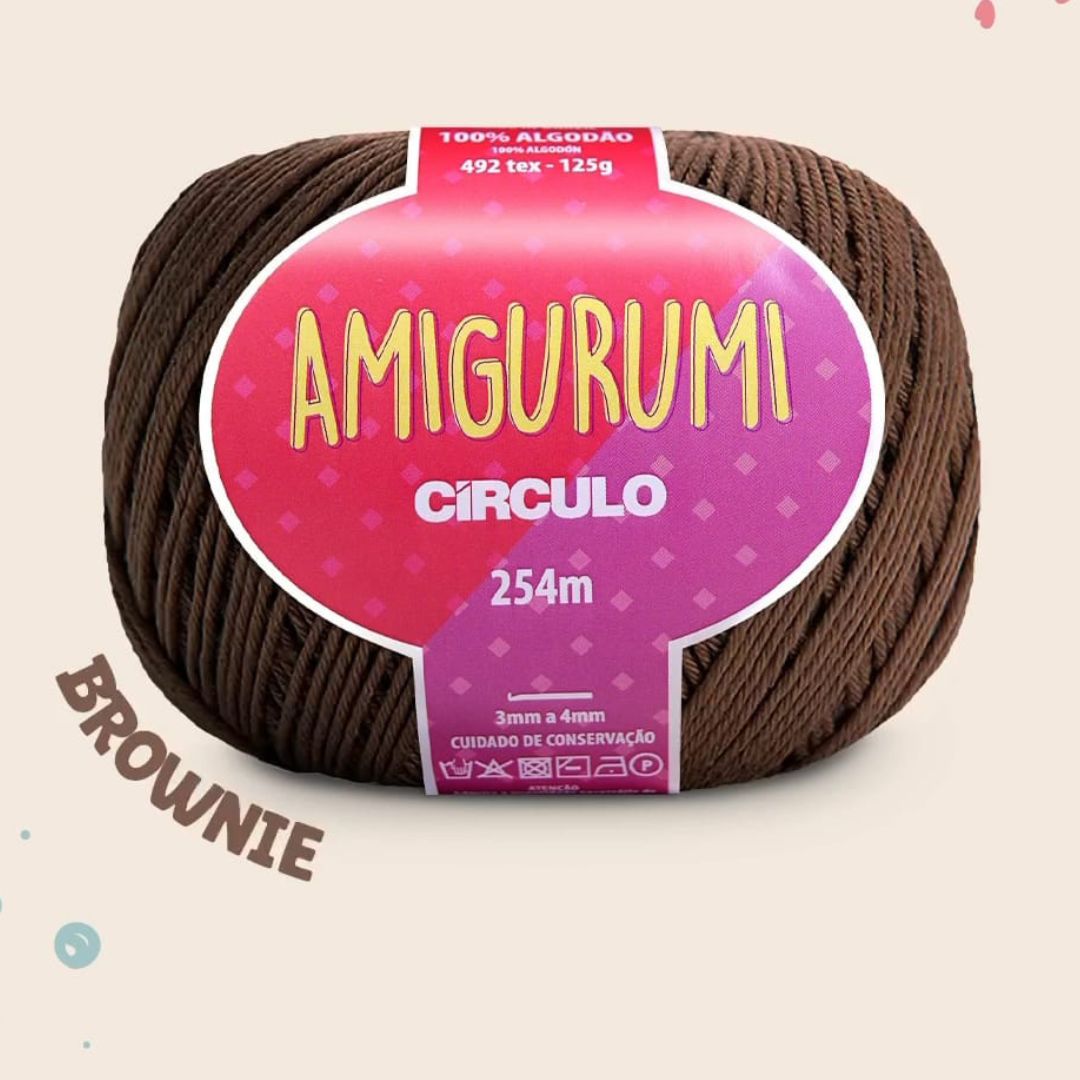 Linha Amigurumi Círculo 7400 (Brownie)