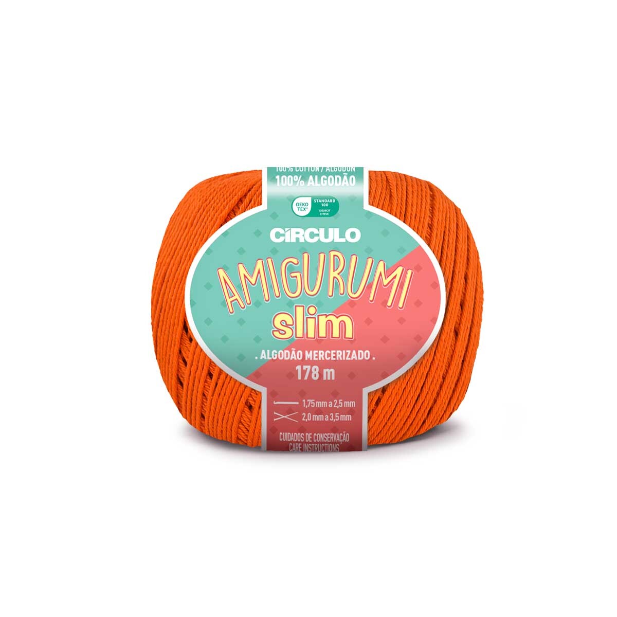 Linha Amigurumi Slim Círculo 4445 (Tangerina)