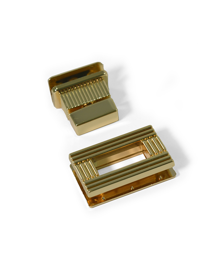 Fecho de Metal Dourado (Círculo) - 1 unidade