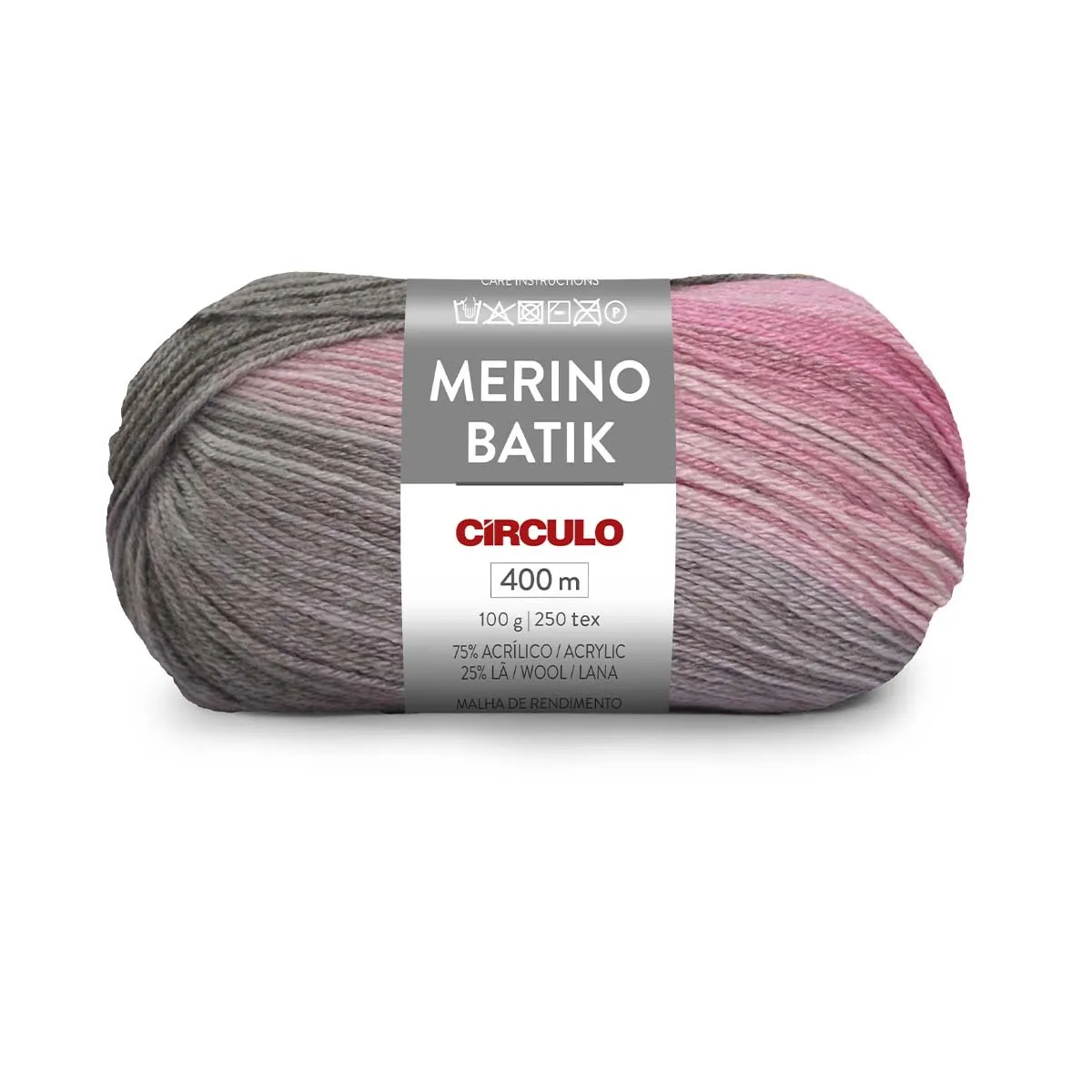 Lã Batik Merino Círculo 9908 (trufa)